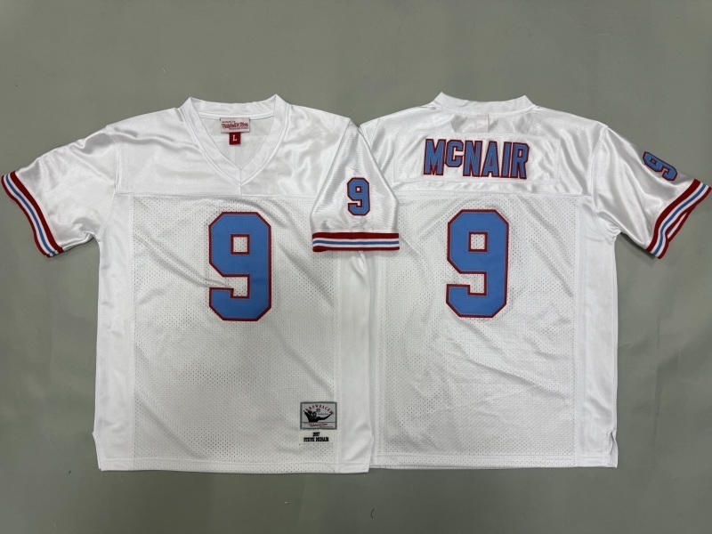 Youth Tennessee Titans #9 Mcnair White Throwback Limited Nike NFL Jersey 01->youth nfl jersey->Youth Jersey